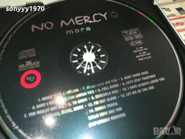 NO MERCY CD 1308251627, снимка 13 - CD дискове - 51354958