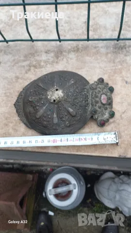 ГОЛЯМА СТАРА СРЕБЪРНА ПАФТА ПАФТИ , снимка 2 - Антикварни и старинни предмети - 50416965