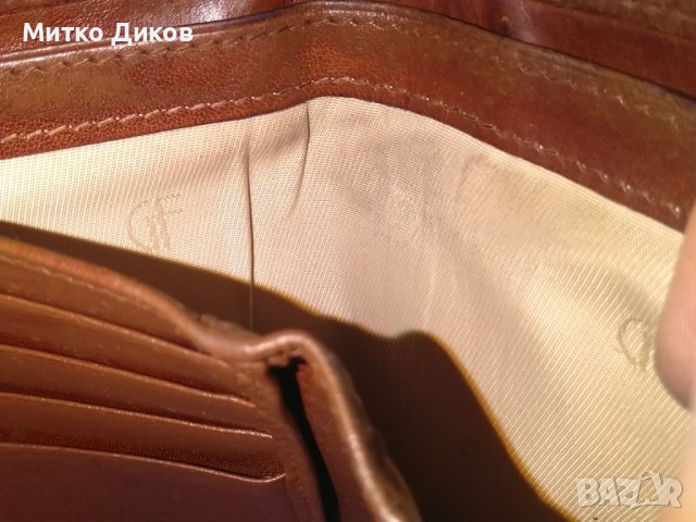 Ginno Ferrari женско портмоне оригинално марково италианско естествена кожа 125х95мм, снимка 14 - Портфейли, портмонета - 38517910