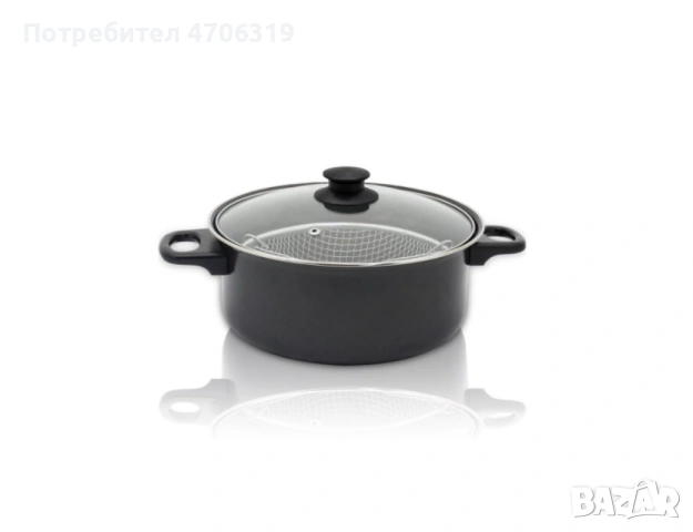 Тенджера с кошница Rosberg 24 см,въглеродна стомана , снимка 5 - Съдове за готвене - 53086376