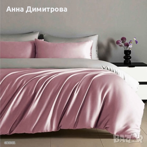 Луксозен комплект от висококачествен памучен сатен, снимка 2 - Спално бельо - 52777644