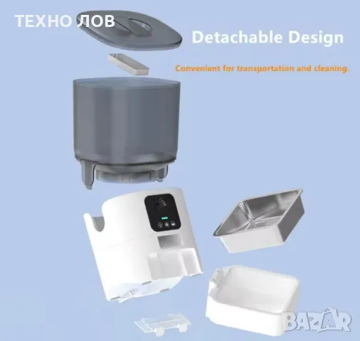 WiFi Автоматична хранилка с камера-нощно и дневно за кучета и котки дозатор храна-PAPIFEED

, снимка 16 - За кучета - 48258505