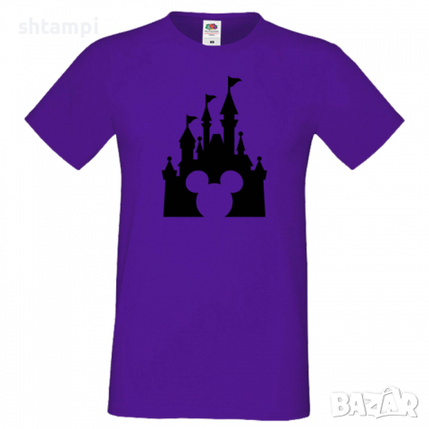 Мъжка тениска Mickey Head Disney Castle Подарък,Изненада,Рожден ден, снимка 8 - Тениски - 36576011