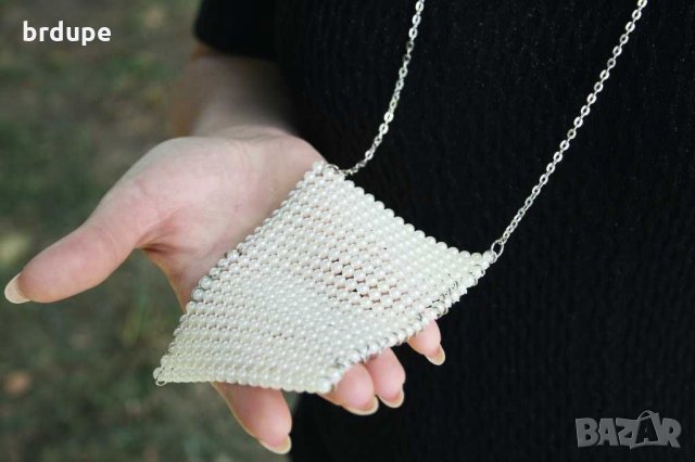 Чанти за телефон с  перли абитуриентски чанти. Булчински чанти, снимка 8 - Калъфи, кейсове - 29020145