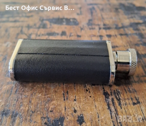 бутилка за алкохол манерка метал с кожа Ronson Ронсон, снимка 4 - Колекции - 53073359