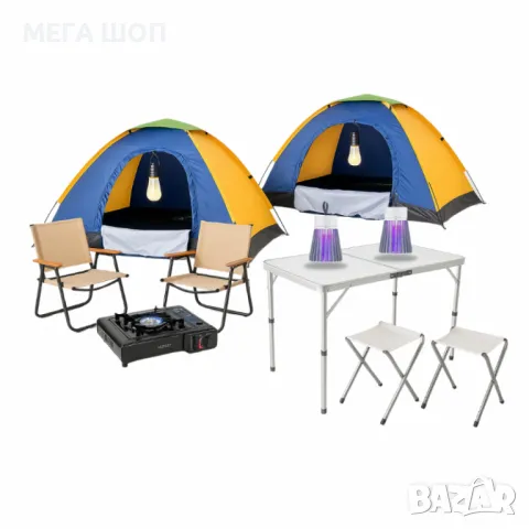 Къмпинг комплект за четирима – Комфорт и практичност сред природата, снимка 2 - Къмпинг мебели - 50130047