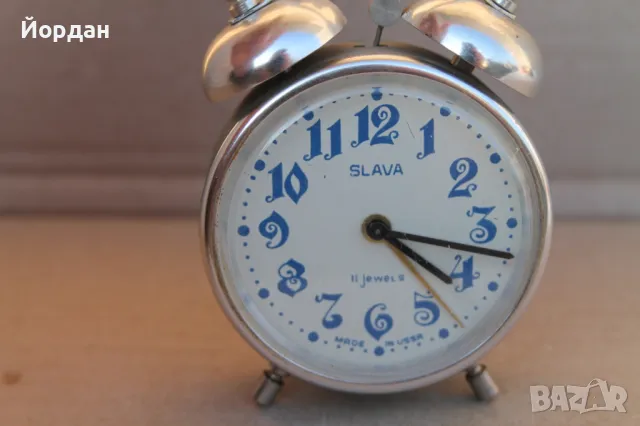 СССР настолен будилник ''Слава'', снимка 10 - Колекции - 48757397