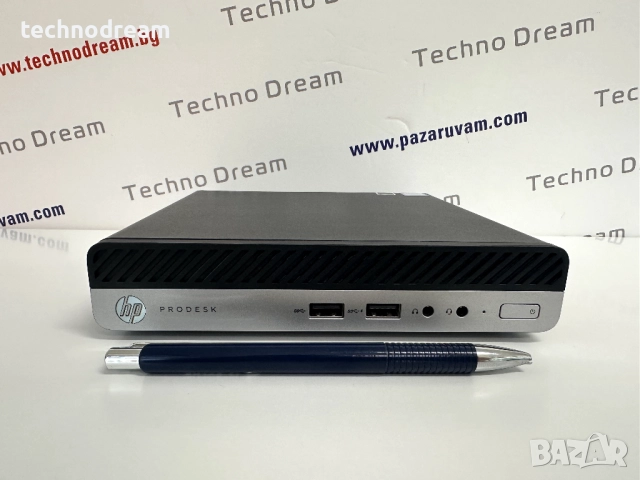 Мини компютър HP ProDesk 400 G4-Intel Core i3-8100T/ 16GB RAM / 512GB SSD, снимка 2 - За дома - 51668397