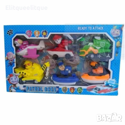 Игралeн комплект Пес Патрул 6 играчки