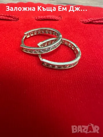 Златни дамски обеци 2.70гр. 14к., снимка 3 - Обеци - 49632008