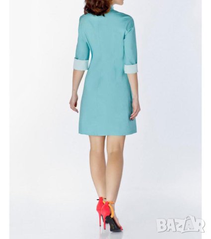 Светлосиня рокля от памук Rylko by Agnes & Paul - M, снимка 2 - Рокли - 43114161