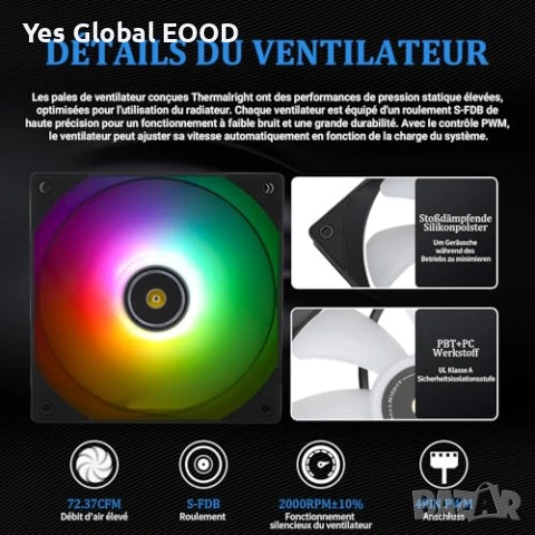 Thermalright Frozen Notte 240 Black ARGB AIO водно охлаждане, снимка 5 - Друга електроника - 53174642