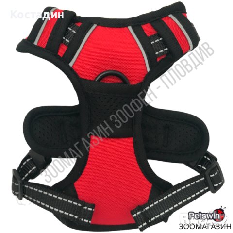 Нагръдник за Куче - с Дръжка - XS, S, M, L, XL - 5 размера - Черен/Червен цвят - Pro No Pull Harness, снимка 3 - За кучета - 37162981