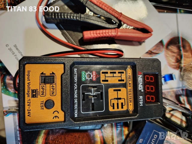 AENG RT01 Тестер за релета и напрежение, универсален 11-25V, снимка 2 - Друга електроника - 52539321