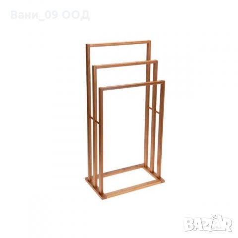 Бамбукова тройна поставка за кърпи