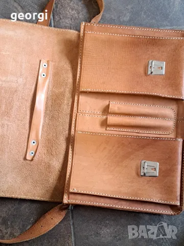 бизнес чанта за през рамо от естествена кожа 8/3, снимка 7 - Чанти - 50410362