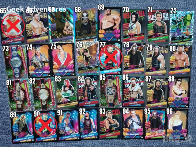 Картички Кечисто WWE Trading Cards 10/25/50 бр Кеч Карти за Игра Лот, снимка 4 - Колекции - 47021438