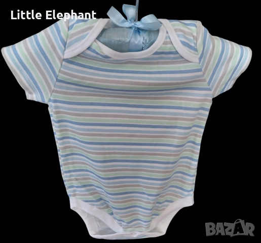 Боди с къс ръкав многоцветно райе 18-24 мес мом,Англия/ново
