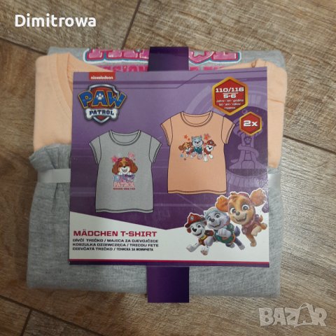 комплект  р-р86/92;98-104;110/116 см Paw Patrol 2бр тениски, снимка 3 - Детски тениски и потници - 43693959