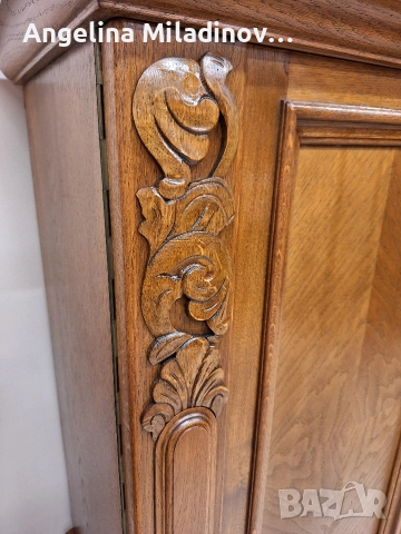 Комод, скрин, бюфет, шкаф с богата дърворезба , снимка 9 - Шкафове - 52677141