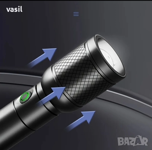 Далекобоен LED фенер PHILIPS SFL8168 – мощен, USB-C, с оптичен зум, снимка 3 - Къмпинг осветление - 52977963