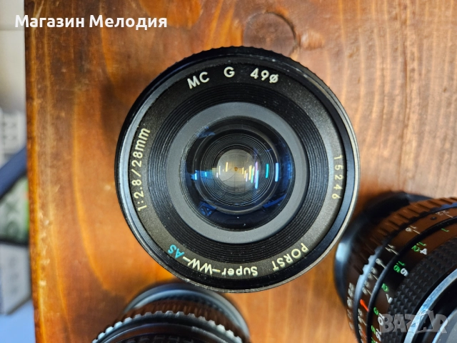 Фотоапарат Pentax MV  В отлично техническо и визуално състояние. Комплект с чанта, книжки, 4 обектив, снимка 8 - Фотоапарати - 48611228