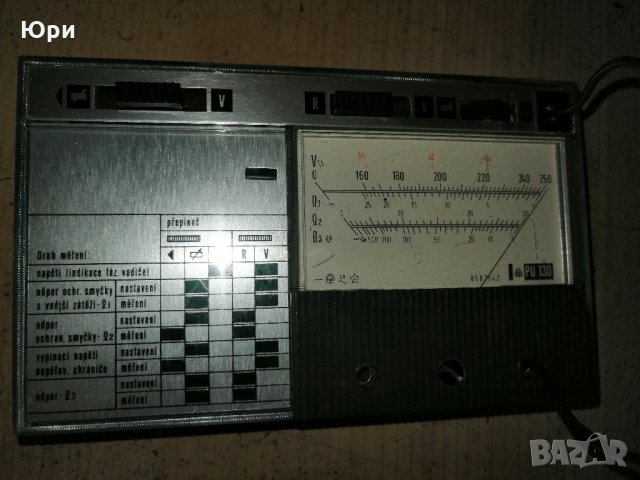 Продавам стар работещ чèшки  мултицет Metra Blansko, снимка 3 - Друга електроника - 32885851