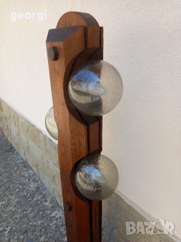 Подова дървена лампа масив, снимка 2 - Лампиони - 37292062
