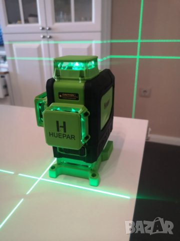 лазерен нивелир Huepar 904DG 4D 16 линии, снимка 3 - Измервателни инструменти - 43211661