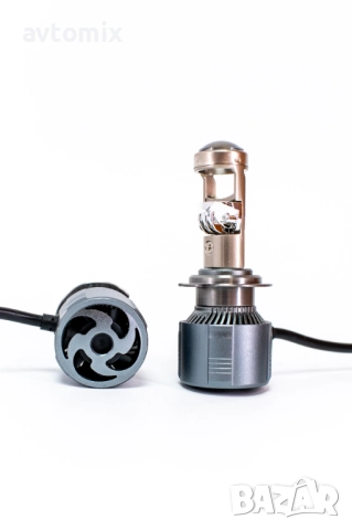 LED Крушки Н7 с лупи,12-24v canbus, снимка 4 - Аксесоари и консумативи - 51805061