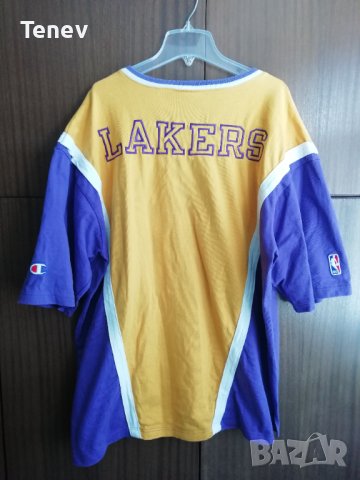 LA Lakers Champion Official Shooting Shirt NBA оригинална тениска Лейкърс Los Angeles L 1996/1997, снимка 2 - Тениски - 43209951