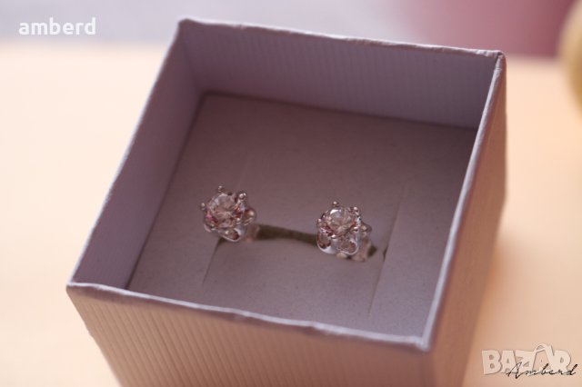 Сребърни обеци - модел Е004, снимка 4 - Обеци - 40598193