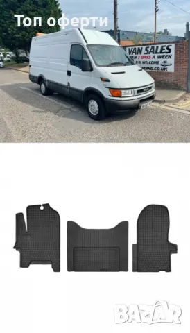 Гумени стелки Frogum съвместими с IVECO Daily 1999–2014, снимка 5 - Аксесоари и консумативи - 48479226