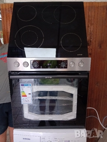 Чисто нова печка за вграждане с керамичен плот Gorenje с две години гаранция!, снимка 1