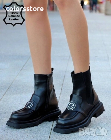 Равни боти - черна ЕСТЕСТВЕНА кожа - 37511

, снимка 2 - Дамски боти - 34399708