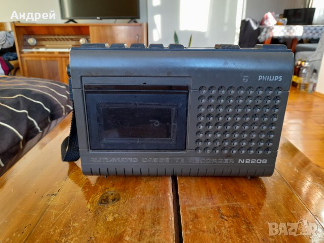 Стар касетофон PHILIPS,Филипс #2, снимка 1 - Антикварни и старинни предмети - 35515352