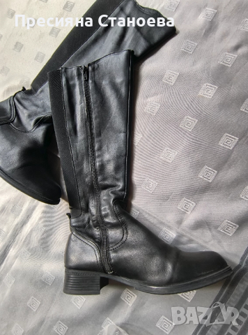 Дамски кожени ботуши 37 номер , снимка 4 - Дамски ботуши - 52038667