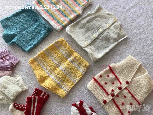 Бебешки лот плетиво 9 части/ бебешки сет плетиво до 6 месеца