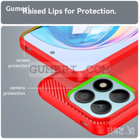 Гръб "Карбон Шарк" за Huawei Honor X8a, снимка 7 - Калъфи, кейсове - 43658829