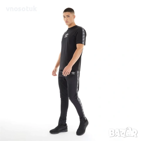 Мъжки трикотажни панталони Umbro Active Style Taped, черни/бели- номер L, снимка 3 - Спортни дрехи, екипи - 53284582