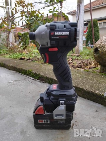 преходник батерия Milwaukee към инструмент Parkside 