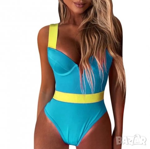 Уникален син цял бански твърда чашка, снимка 1