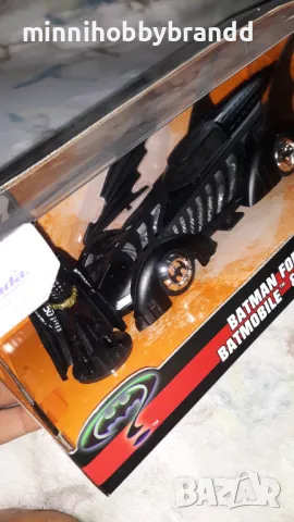 BATMAN  & BATMOBILE BATMAN FOREVER 1.24  JADA TOP TOP TOP  MODEL. , снимка 17 - Колекции - 47675975