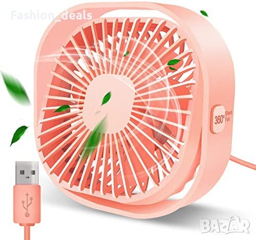 Нов портативен настолен вентилатор за охлаждане USB за бюро Безшумен 