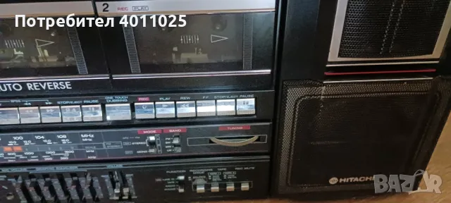Ретро  Hitachi trk w550e, снимка 5 - Радиокасетофони, транзистори - 50127169