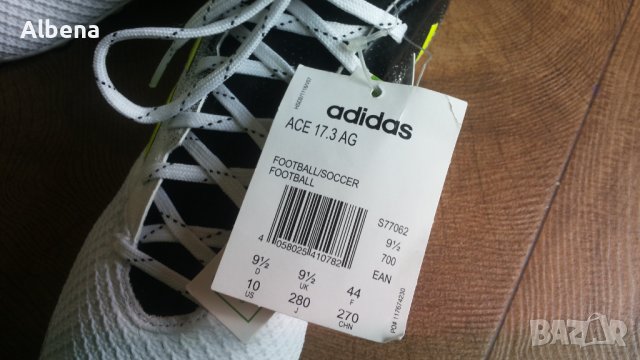 Adidas Ace 17.3 AG Football Boots Размер EUR 43 бутонки 10-14-S, снимка 10 - Спортни обувки - 43198553
