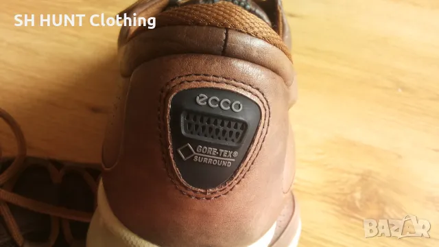 ECCO GORE-TEX YAK LEATHER Shoes размер EUR 44 естествена кожа водонепромокаеми - 1103, снимка 8 - Спортни обувки - 49993636