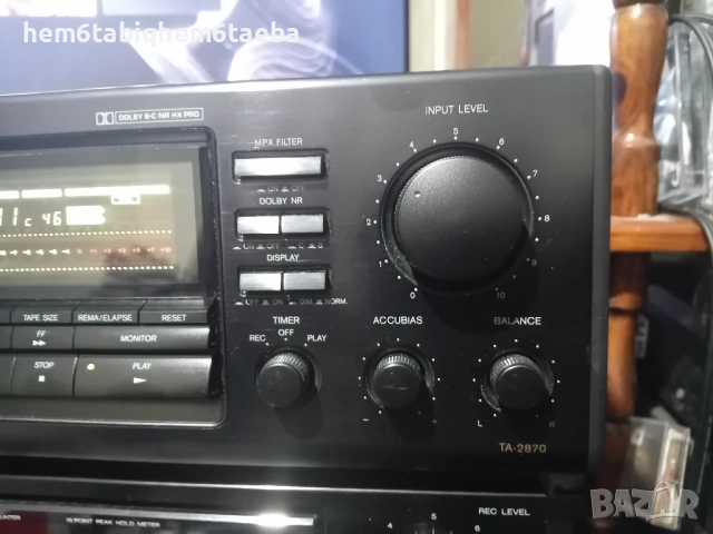 Onkyo TA 2870 - топ модел - един от малкото им  триглави декове с IR дистанционо управление., снимка 4 - Декове - 52679410