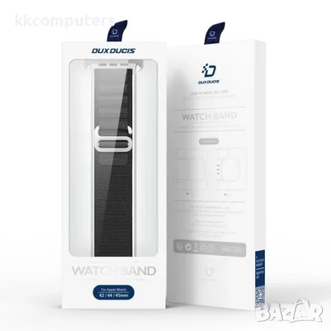 Каишка DUX DUCIS GS band за часовник Apple iWatch 42/44/45/46/49mm, Черна, снимка 9 - Каишки за часовници - 50285870