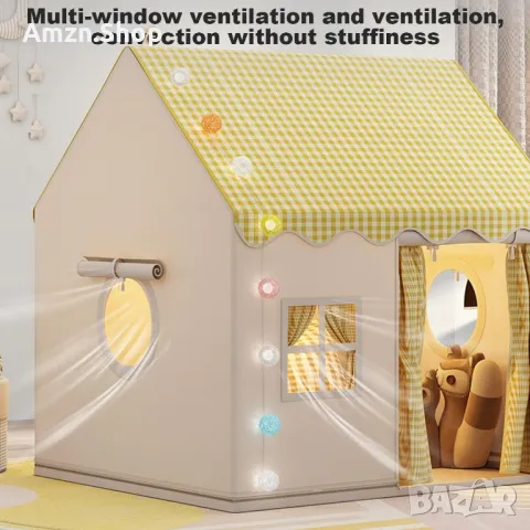 Детска Палатка За Момичета Играчка Къщичка за детска стая за игра, снимка 5 - Други - 48605822